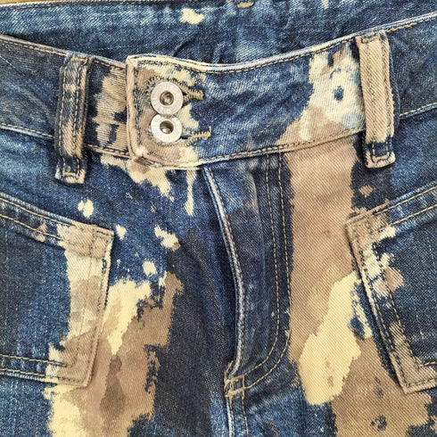 ディーゼル DIESEL ペイント加工 ローライズデニムパンツ Y2K レディース 14
