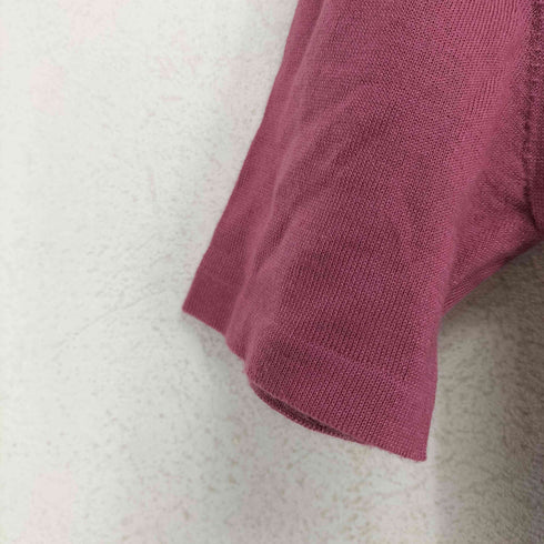 アクアスキュータム AQUASCUTUM カシミヤ混半袖ニット レディース
