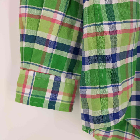 ポロバイラルフローレン Polo by RALPH LAUREN CLASSIC FIT ポニー刺繍 ボタンダウン チェックシャツ メンズ import:S