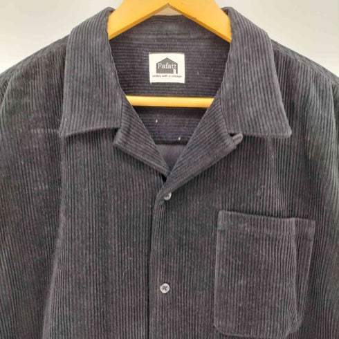 ファーファット FAFATT コーデュロイ オープンカラー シャツジャケット メンズ FREE