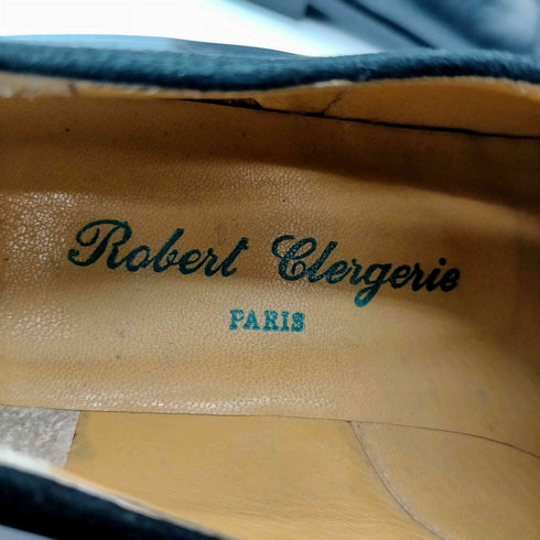 ロバートクレジュリー ROBERT CLERGERIE レザー スエード コンビ ローファー スリッポン レディース 51/4