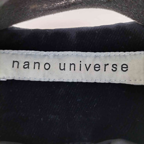 ナノユニバース NANO universe フロッキーデニム ZIPベスト メンズ M