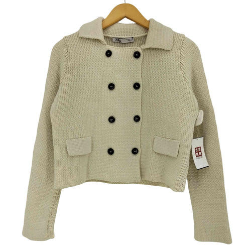 ザラ ZARA PLAIN KNIT BUTTON-UP JACKET レディース import:S