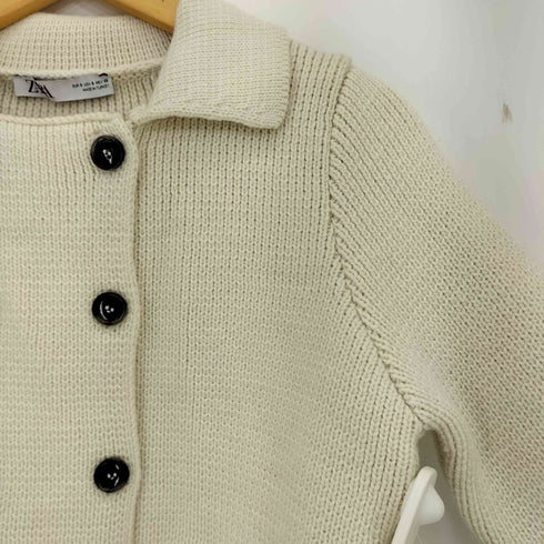 ザラ ZARA PLAIN KNIT BUTTON-UP JACKET レディース import:S