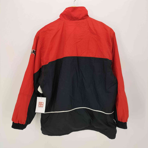 ナイキ NIKE 90s 白タグ AUTHENTIC BASKETBALL 切替 ジップアップ ナイロンジャケット メンズ import:L