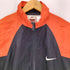 ナイキ NIKE 90s 白タグ AUTHENTIC BASKETBALL 切替 ジップアップ ナイロンジャケット メンズ import:L