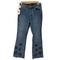 デシグアル Desigual PAKAIAN JADI WANITA CELANA JEANS クロップド フレアジーンズ Y2K レディース EUR:40-42