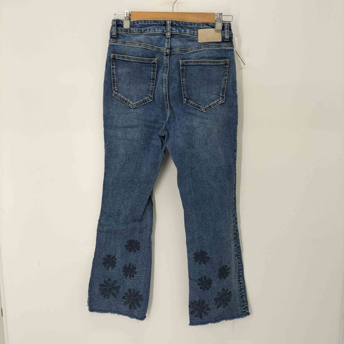 デシグアル Desigual PAKAIAN JADI WANITA CELANA JEANS クロップド フレアジーンズ Y2K レディース EUR:40-42