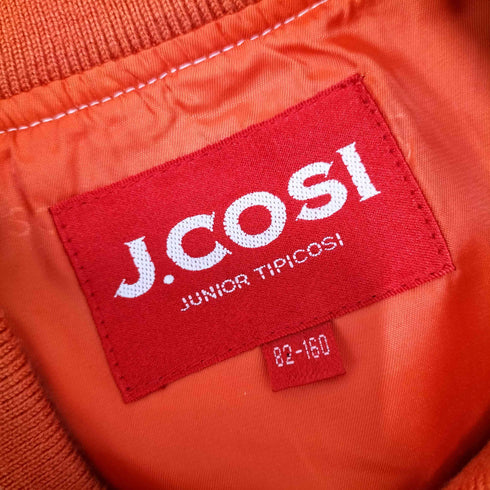 J.COSI ワッペン 刺繍 ジップアップ コットン スタジアム ジャンパー メンズ 82-160