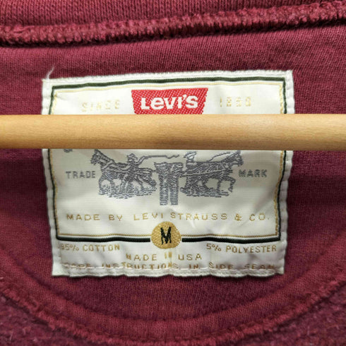 リーバイス Levis 90s USA製 ロゴプリント クルーネックスウェット メンズ import:M