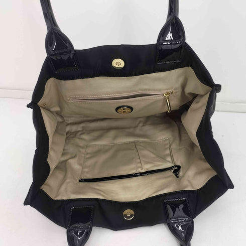 トリーバーチ TORY BURCH Ella エラ エナメル切替 トートバッグ レディース