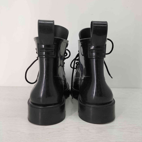 ボッテガヴェネタ BOTTEGA VENETA Stride ストライド レースアップ ラバー レインブーツ メンズ EUR:40