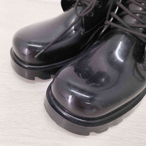 ボッテガヴェネタ BOTTEGA VENETA Stride ストライド レースアップ ラバー レインブーツ メンズ EUR:40