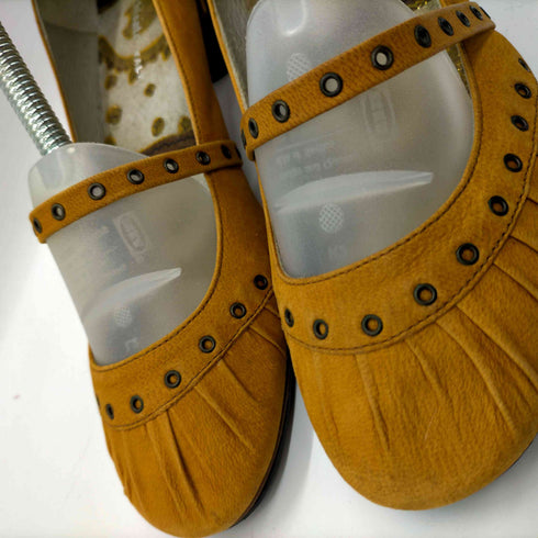 ツモリチサトウォーク tsumori chisato walk パンチング レザー メリージェーン フラットシューズ パンプス Vibram ビブラムソール レディース JPN:23.5