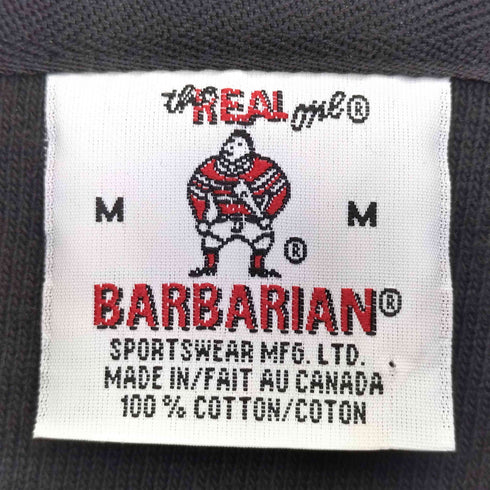 バーバリアン BARBARIAN カナダ製 コットン 長袖 ラガーシャツ メンズ import:M