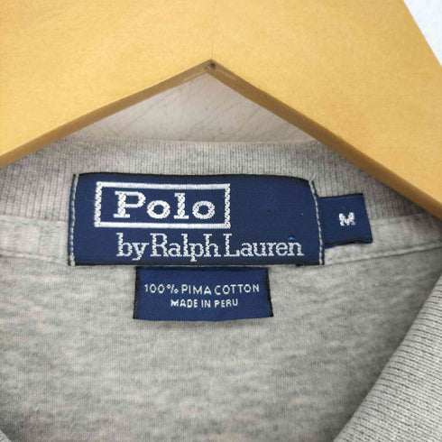 ポロバイラルフローレン Polo by RALPH LAUREN PIMA COTTON ポニー刺繍 ニットポロシャツ メンズ import:M