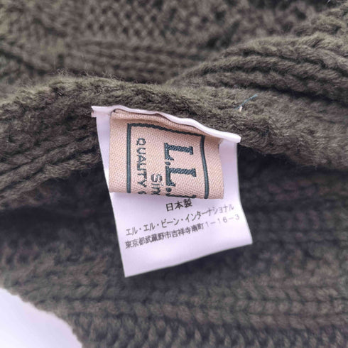 エルエルビーン L.L.Bean ケーブル編み ニット帽 ビーニー レディース