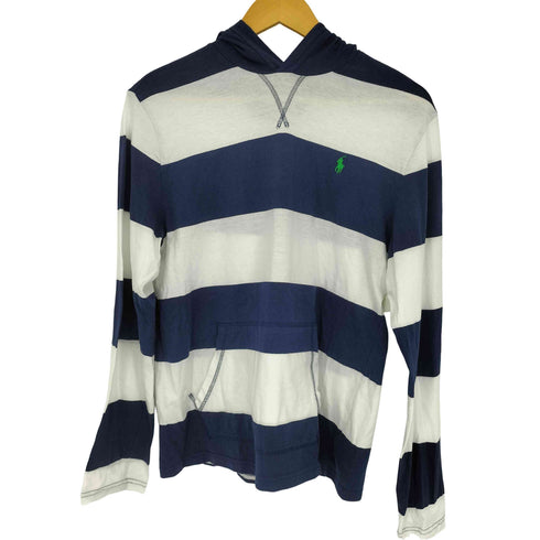 ポロラルフローレン POLO RALPH LAUREN ポニー刺繍 フード付き カットソー プルオーバーパーカー メンズ import:XL