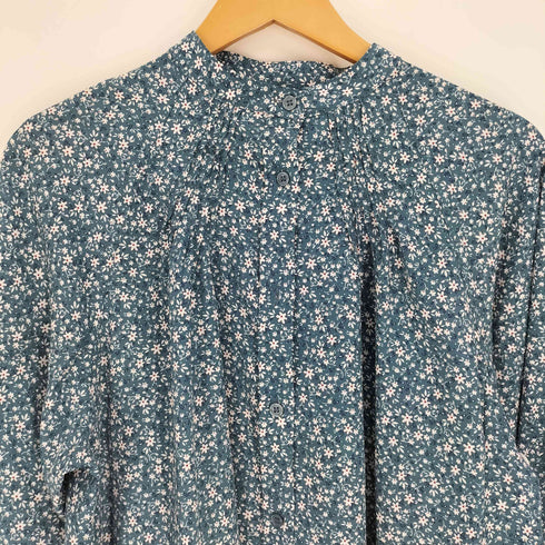 フリークスストア FREAKS STORE バンドカラー フラワーデザイン L/S ブラウス レディース FREE