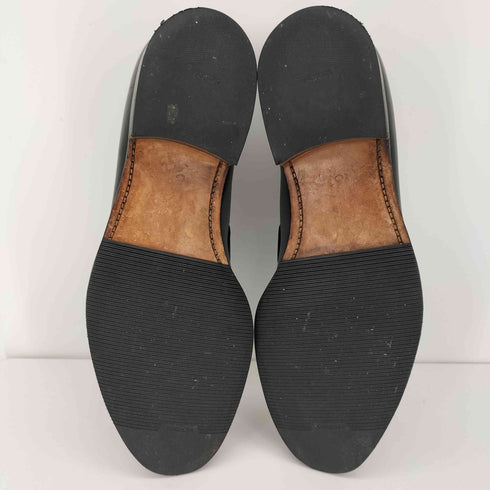 クロケットアンドジョーンズ CROCKETT&JONES CAVENDISH3 カーフレザー タッセル ローファー メンズ US:8.5E