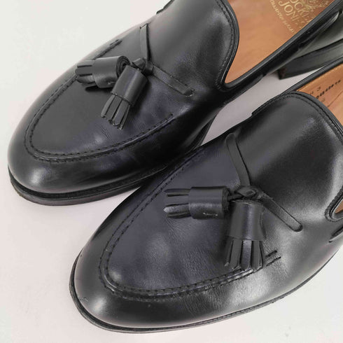 クロケットアンドジョーンズ CROCKETT&JONES CAVENDISH3 カーフレザー タッセル ローファー メンズ US:8.5E