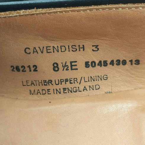 クロケットアンドジョーンズ CROCKETT&JONES CAVENDISH3 カーフレザー タッセル ローファー メンズ US:8.5E