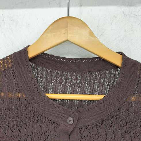 カルヴェン CARVEN クロシェニットワンピース レディース 48