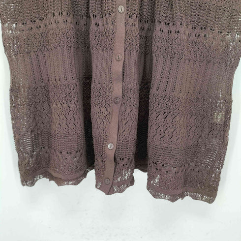 カルヴェン CARVEN クロシェニットワンピース レディース 48