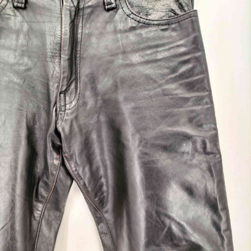 AERO LEATHER 80-90s TALONジッパー カウレザー バイカーパンツ メンズ 29
