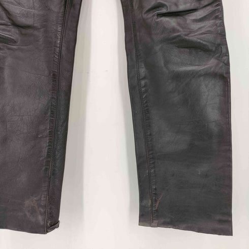 AERO LEATHER 80-90s TALONジッパー カウレザー バイカーパンツ メンズ 29