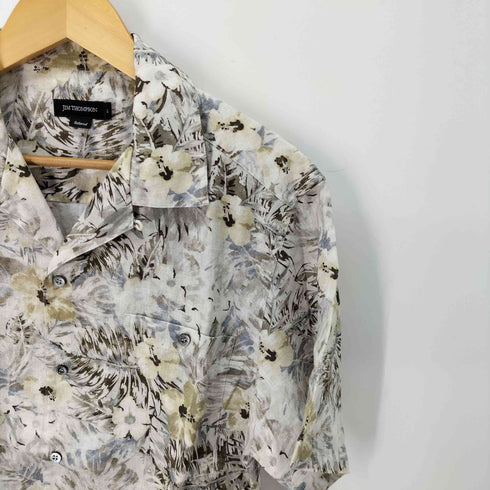 ジムトンプソン JIM THOMPSON フローラル オープンカラーシャツ メンズ L