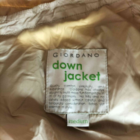 ジョルダーノ GIORDANO 軽量 パッカブル down jacket レディース import:M