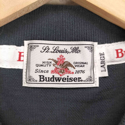 バドワイザー Budweiser 80s ロゴ刺繍ポロシャツ メンズ L