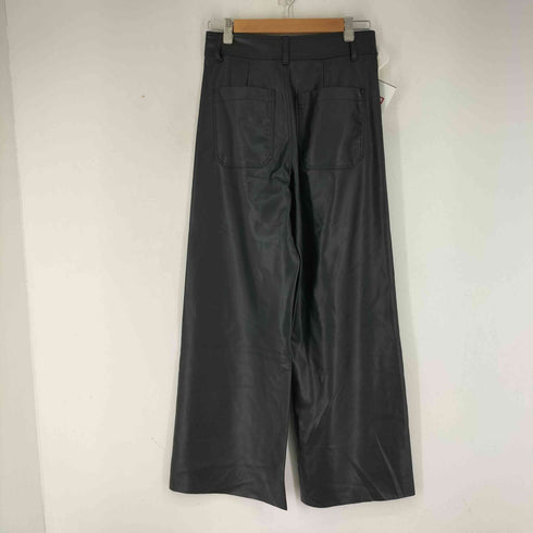 ザラ ZARA ストレートレッグハイウエストフェイクレザーパンツ レディース 38