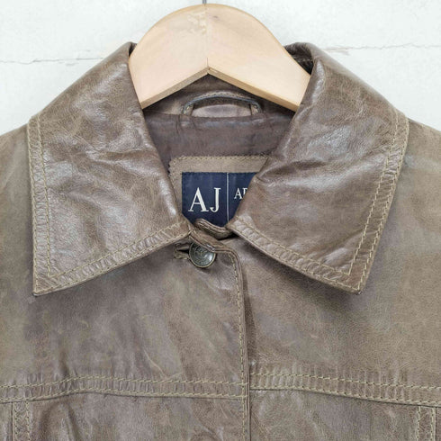 アルマーニジーンズ ARMANI JEANS リアルレザーコート レディース 40