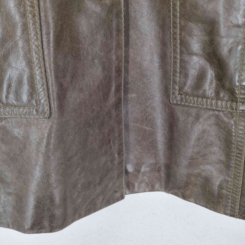 アルマーニジーンズ ARMANI JEANS リアルレザーコート レディース 40