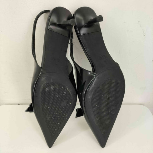 ザラ ZARA リボンエナメルフィニッシュヒール レディース 38
