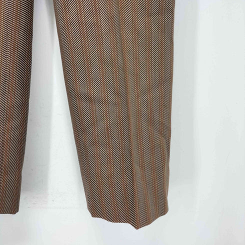 isobe&co.アルミTALON ストライプ スラックス SUPERFINE WORSTED メンズ