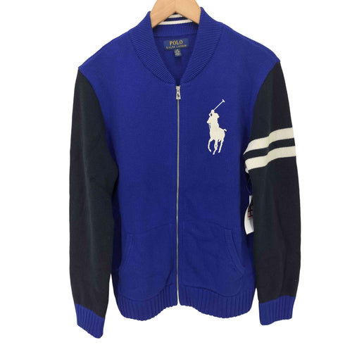 ポロバイラルフローレン Polo by RALPH LAUREN ビックポニー コットン ジップニット ドライバーズニット レディース JPN:L