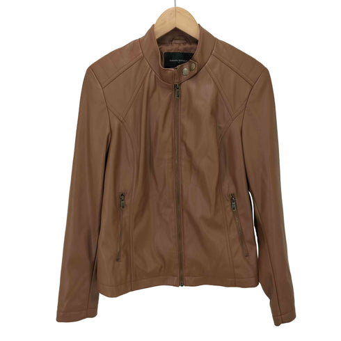 バナナリパブリック BANANA REPUBLIC フェイクレザー シングルライダースジャケット レディース JPN:L