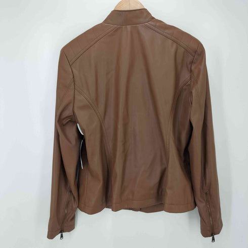 バナナリパブリック BANANA REPUBLIC フェイクレザー シングルライダースジャケット レディース JPN:L