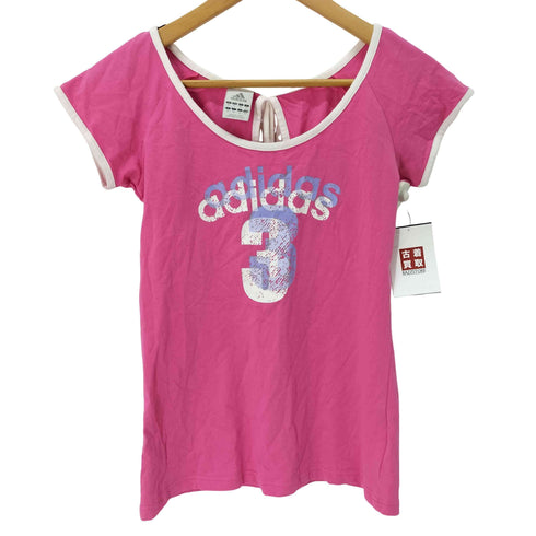アディダス adidas Y2K バックリボン Tシャツ レディース import:M
