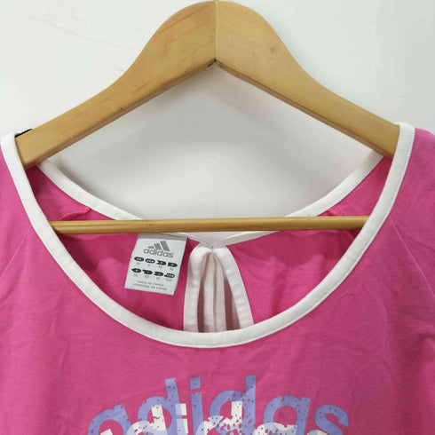アディダス adidas Y2K バックリボン Tシャツ レディース import:M