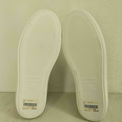 ギンザヨシノヤ GINZA Yoshinoya レザー サイドジップ ハイカット スニーカー レディース JPN:23.5