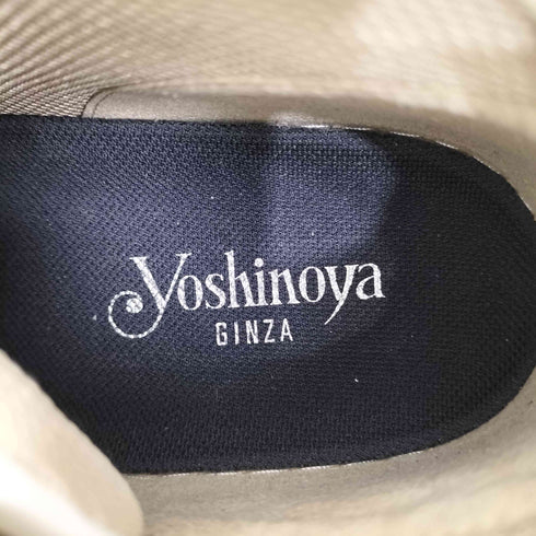 ギンザヨシノヤ GINZA Yoshinoya レザー サイドジップ ハイカット スニーカー レディース JPN:23.5