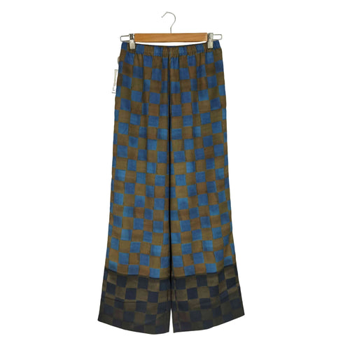 ビューティーアンドユースユナイテッドアローズ BEAUTY & YOUTH UNITED ARROWS ポリエステルサテン チェックパネル パンツ レディース JPN:M