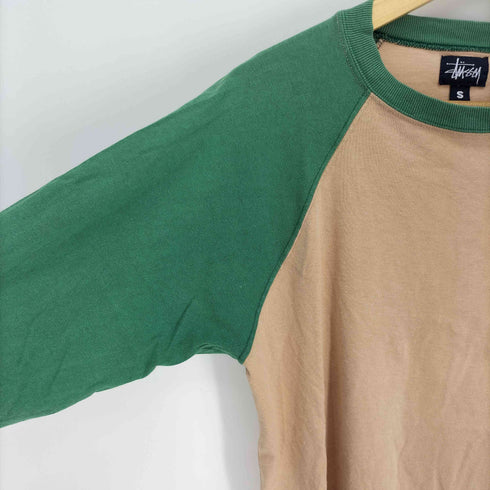 ステューシー Stussy 90S USA製 紺タグ Sロゴ Q/S ラグランスリーブ Tシャツ メンズ import:S