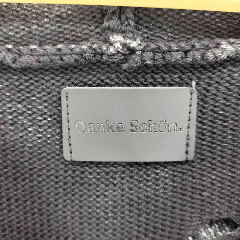 ダンケシェーン Danke Schon PIGMENT DAMAGE KNIT NOSLEEVE HOODIE メンズ F