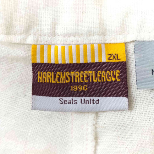 HARLEMSTREETLEAGUE リネン100 ナンバリングショーツ メンズ 2XL