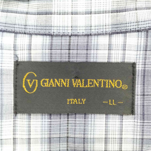 ジャンニヴァレンティノ GIANNI VALENTINO ロゴ刺繍パジャマシャツ メンズ LL